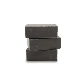 -417 Dead Sea Vegan 3pcs Pack Black Dead Sea Mud Soap Mineral Cleanser for Face & Body