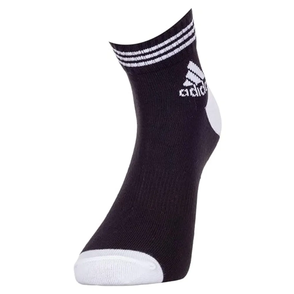 Adidas Men's Flat Knit Low Cut Socks (White/Black/Grey)