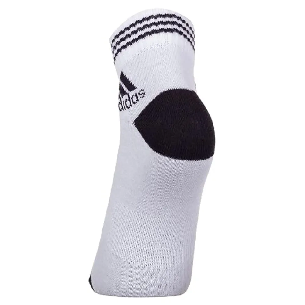 Adidas Men's Flat Knit Low Cut Socks (White/Black/Grey)