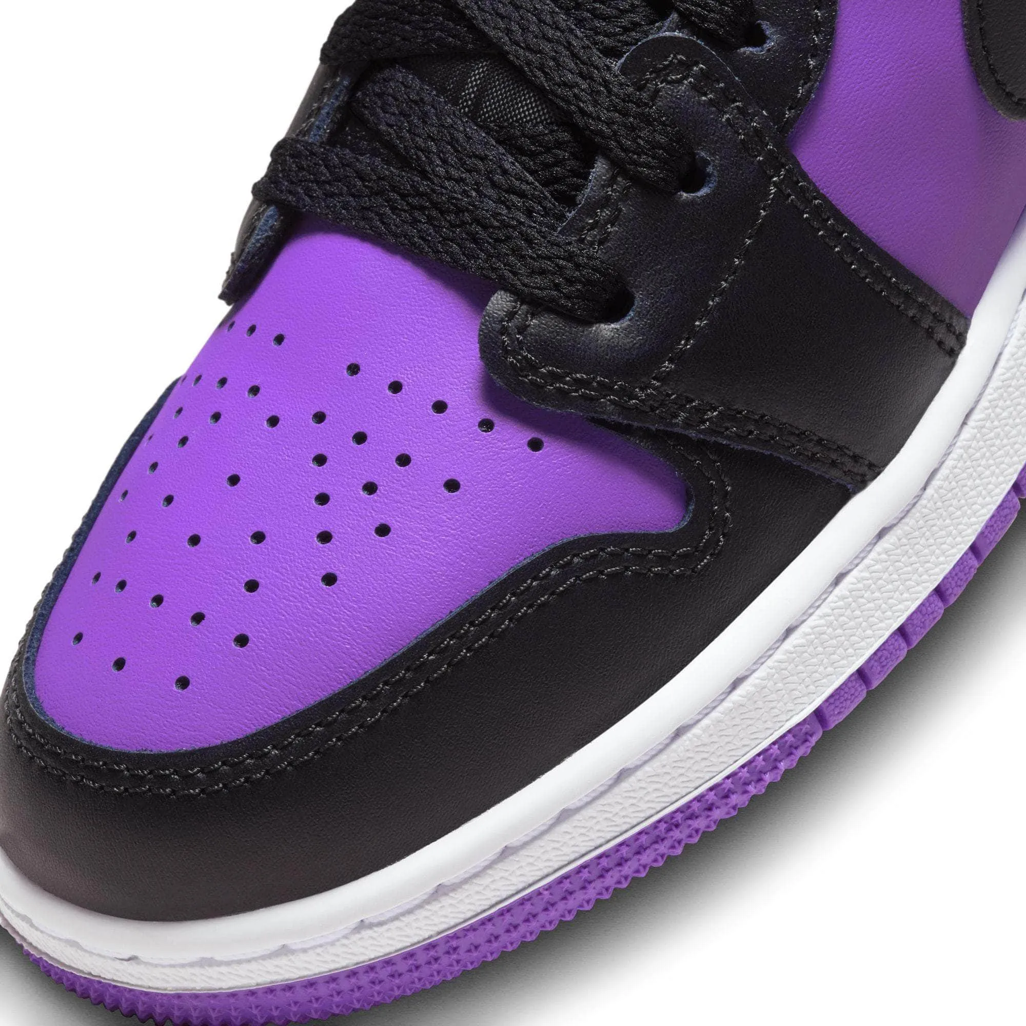 Air Jordan 1 Low  “Electric Violet” - Boy's Grade School