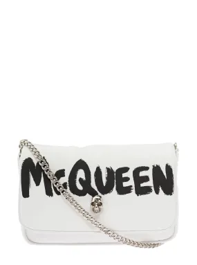 Alexander McQueen Graffiti Small Skull Crossbody Bag