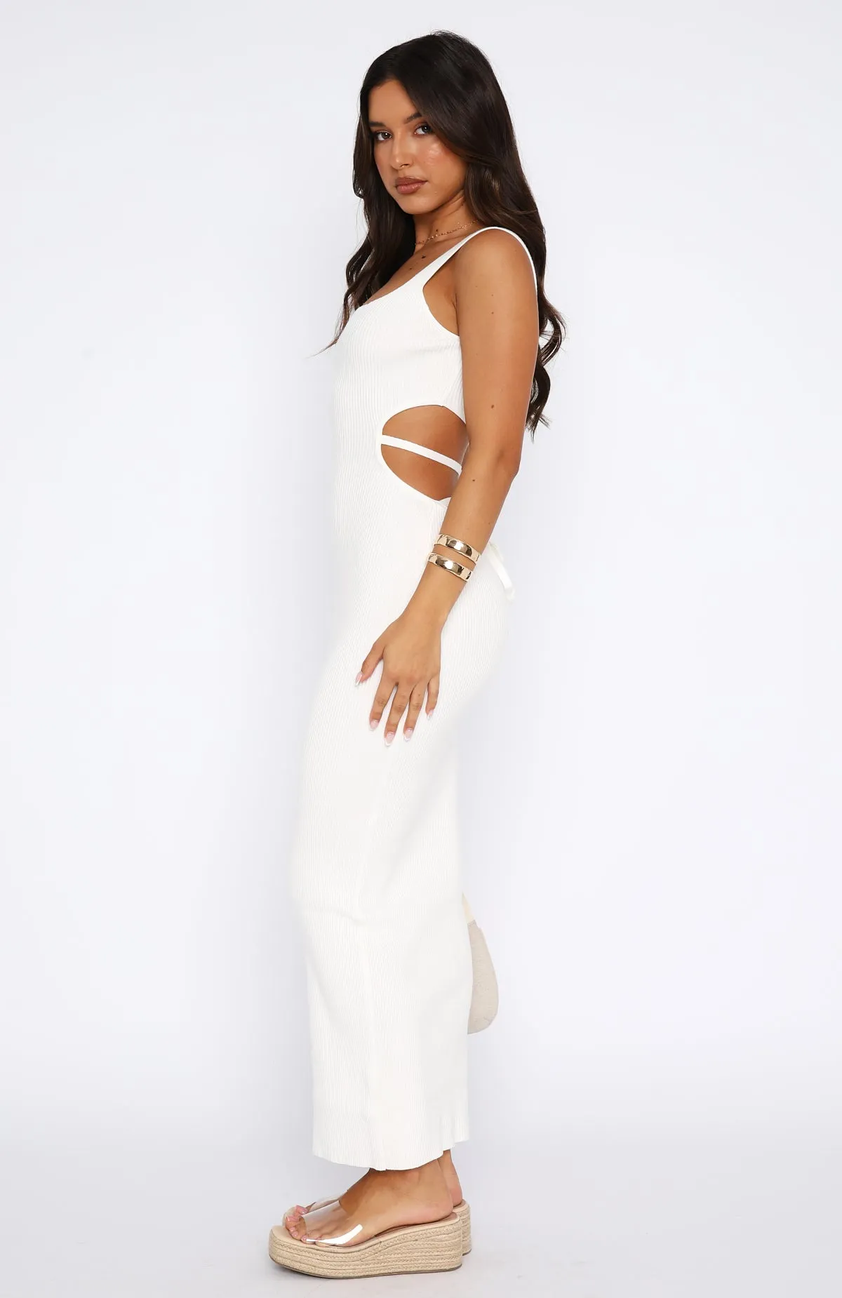 All For Fun Maxi Dress White