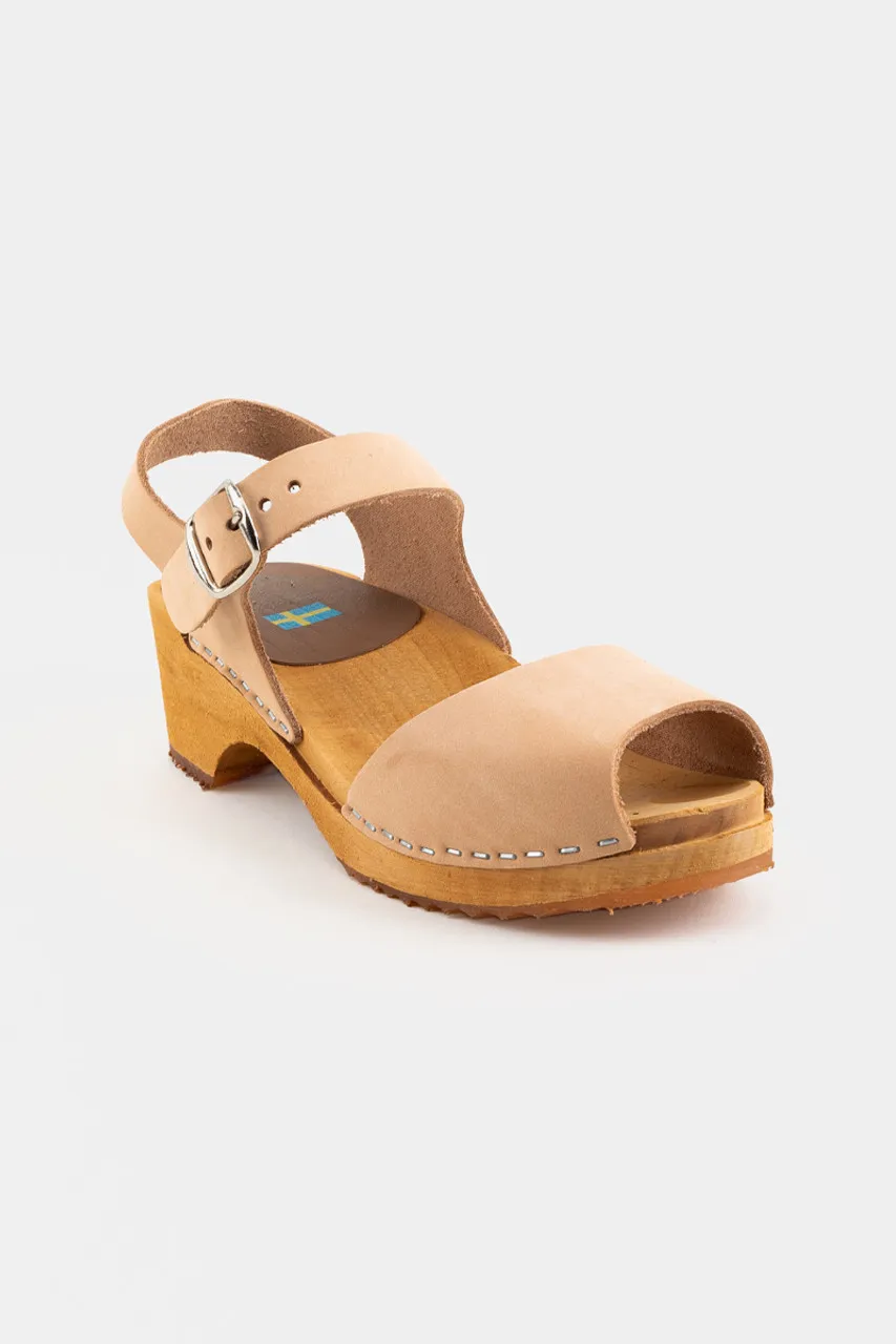 Anja Peep Toe Clogs