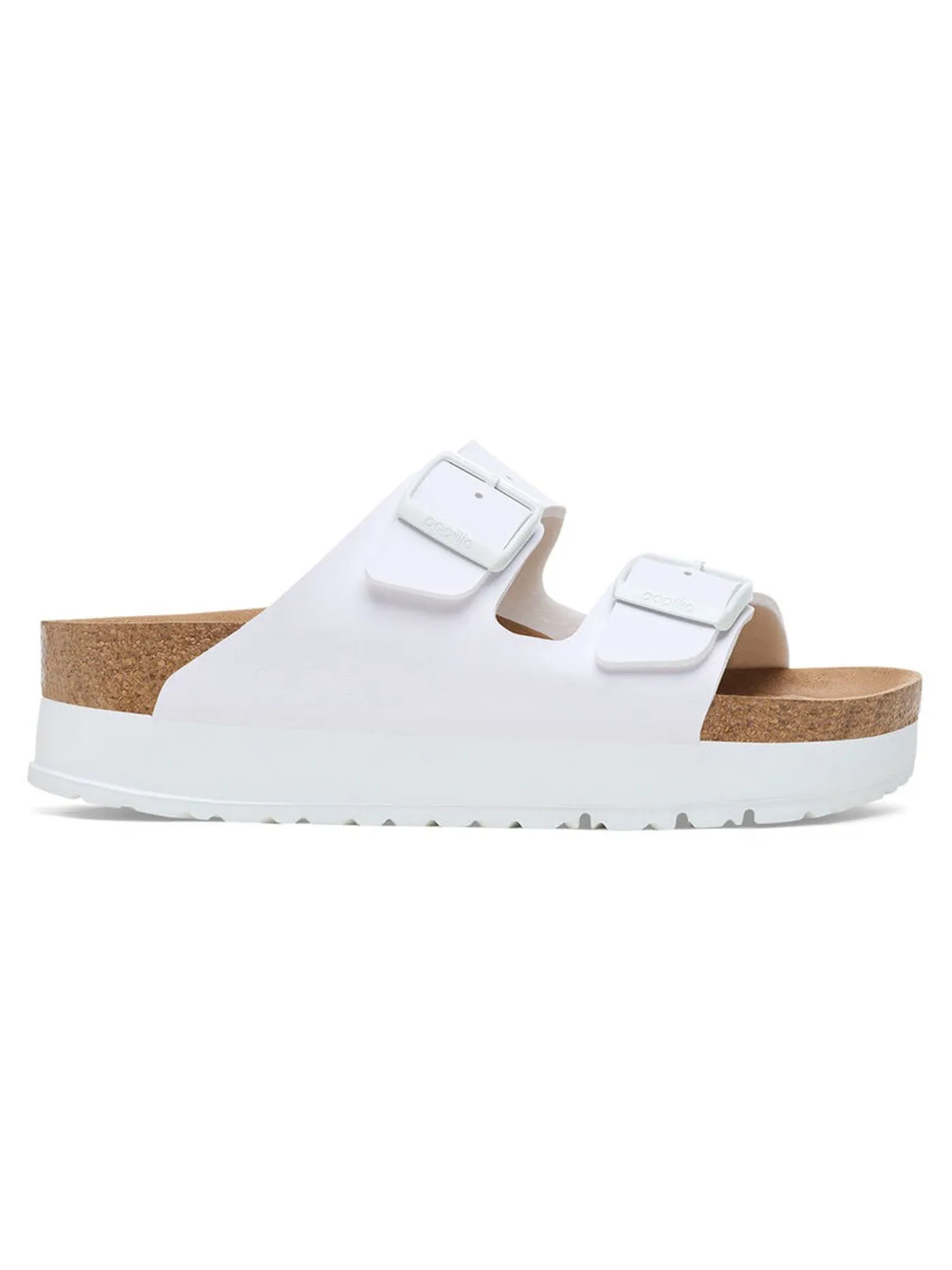 Arizona Flex Platform Vegan Birko-Flor N White Sandals