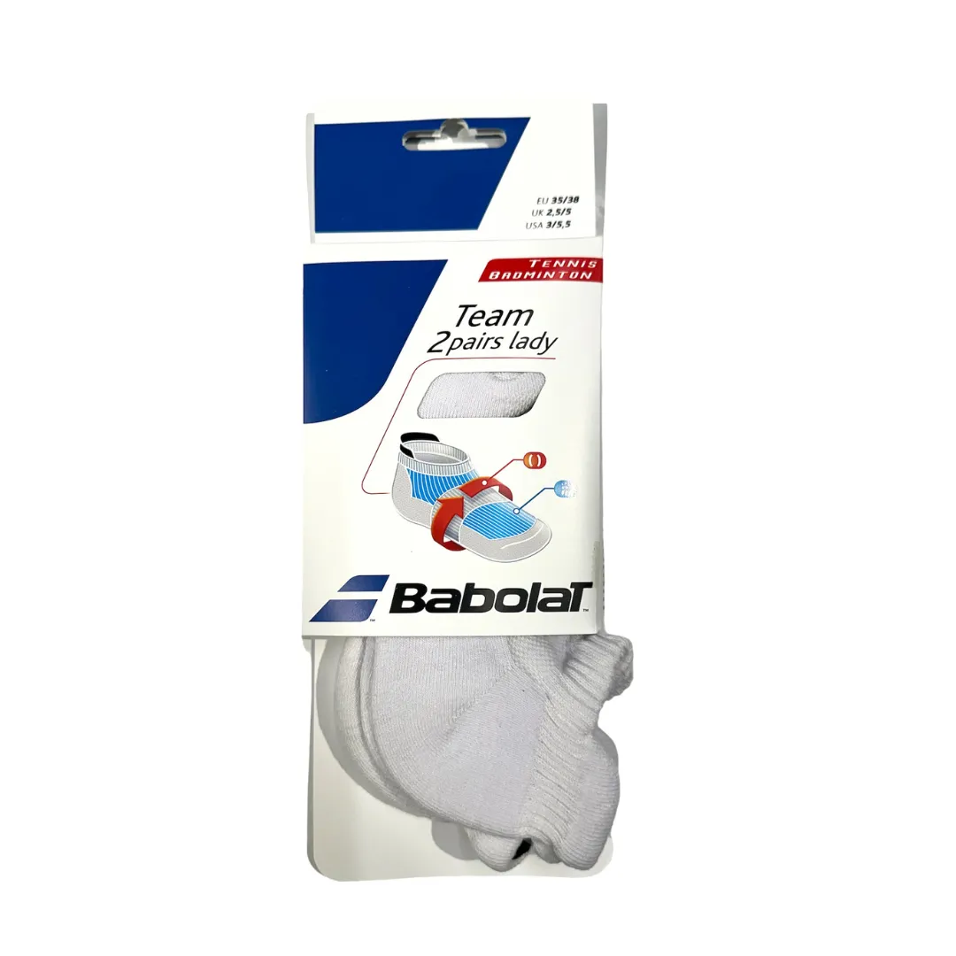 Babolat Team 2 Pairs Socks [White]