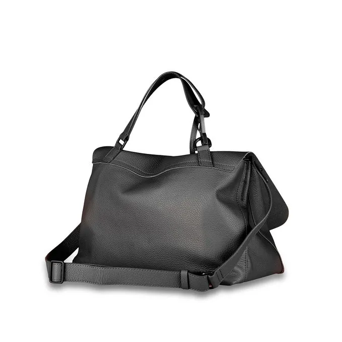 BAG POSTINA M PURA HOOKED Woman Black Etna