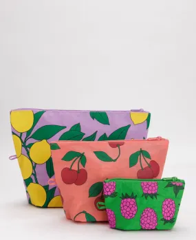 Baggu: Go Pouch Set - Sunshine Fruit