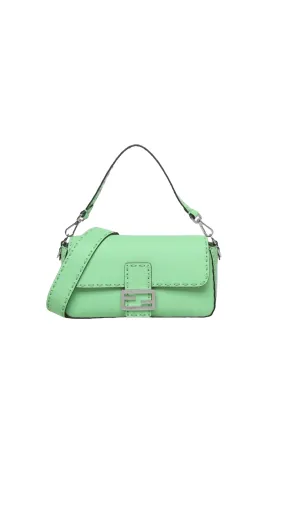 Baguette Crossbody Bag - Green