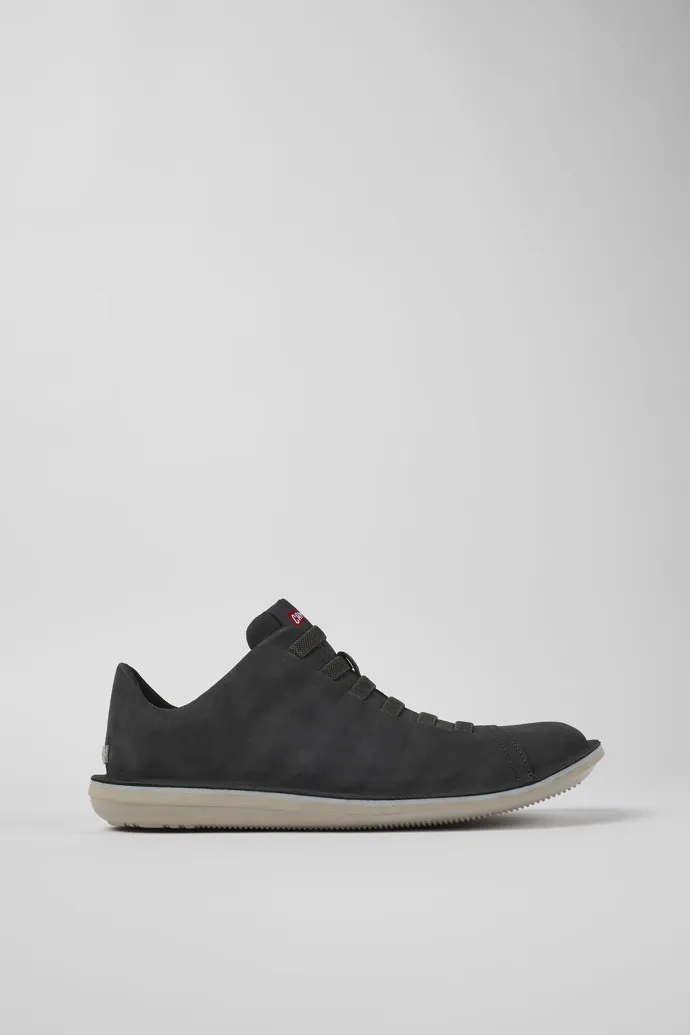 Beetle Gray Nubuck Low Sneaker for Men