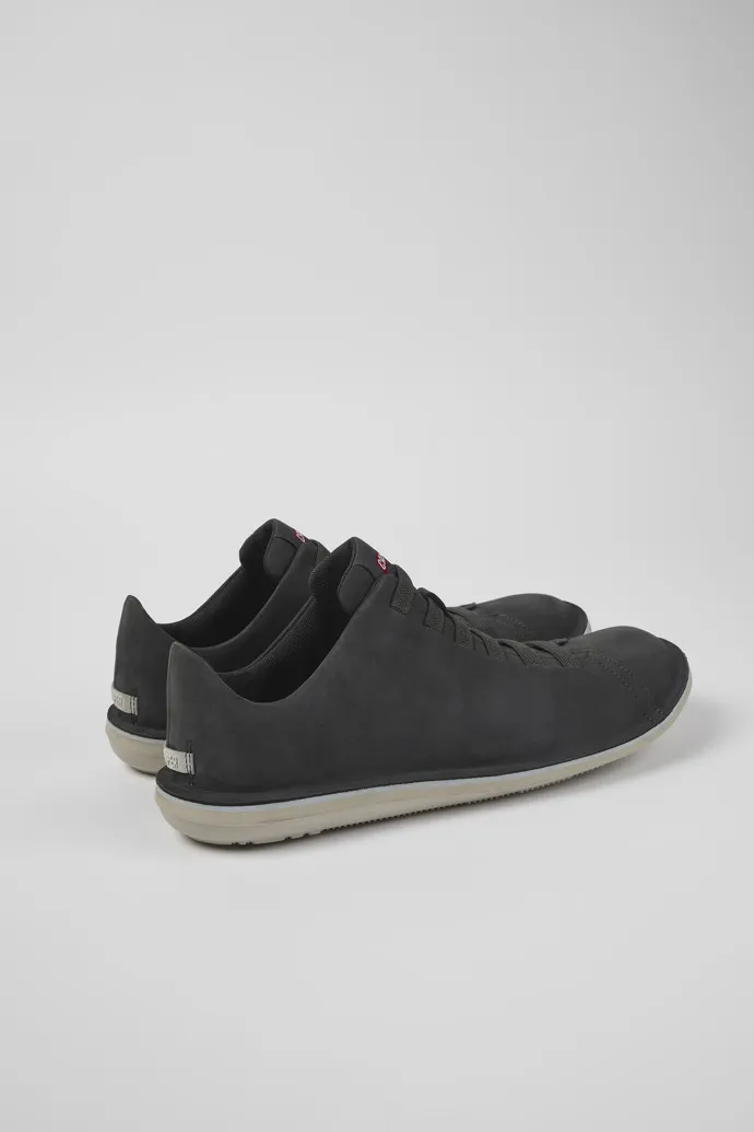 Beetle Gray Nubuck Low Sneaker for Men