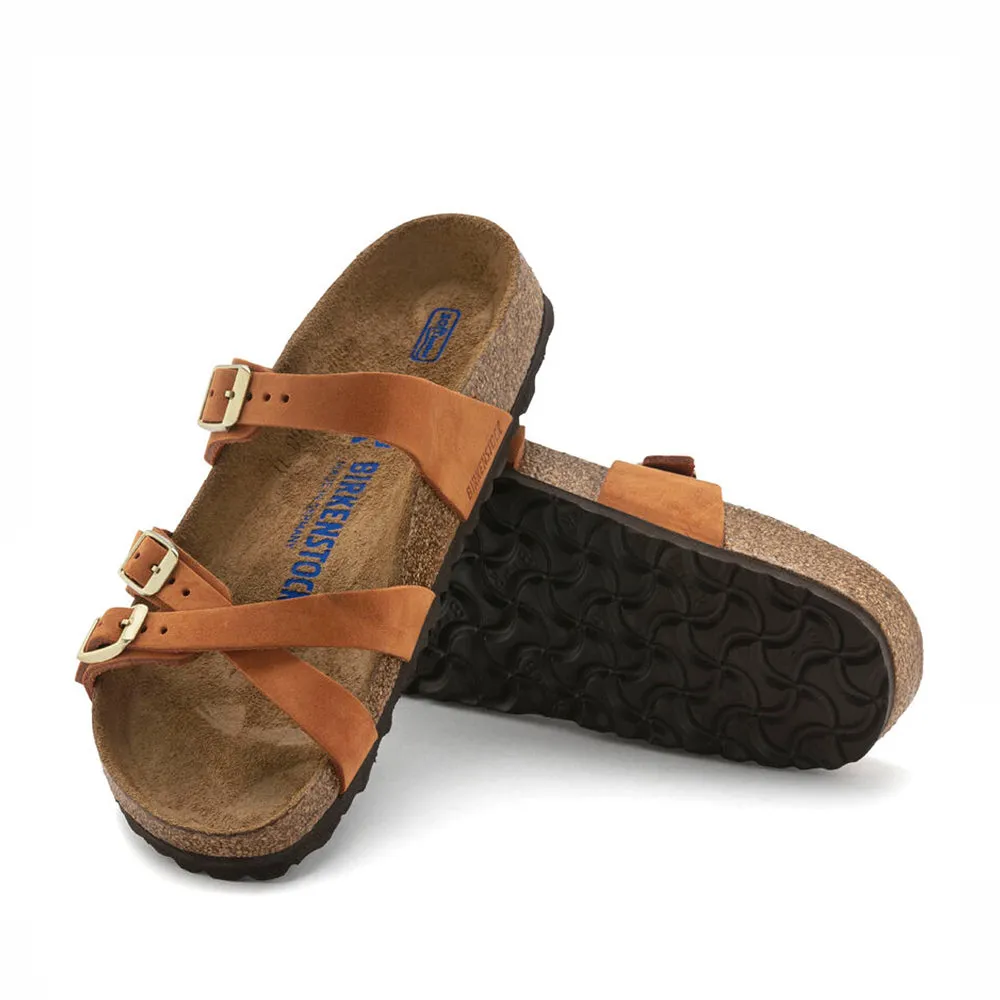 BIRKENSTOCK FRANCA 1021490 SFB PECAN NUBUCK LEATHER