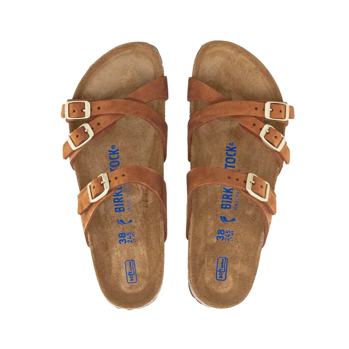 BIRKENSTOCK FRANCA 1021490 SFB PECAN NUBUCK LEATHER