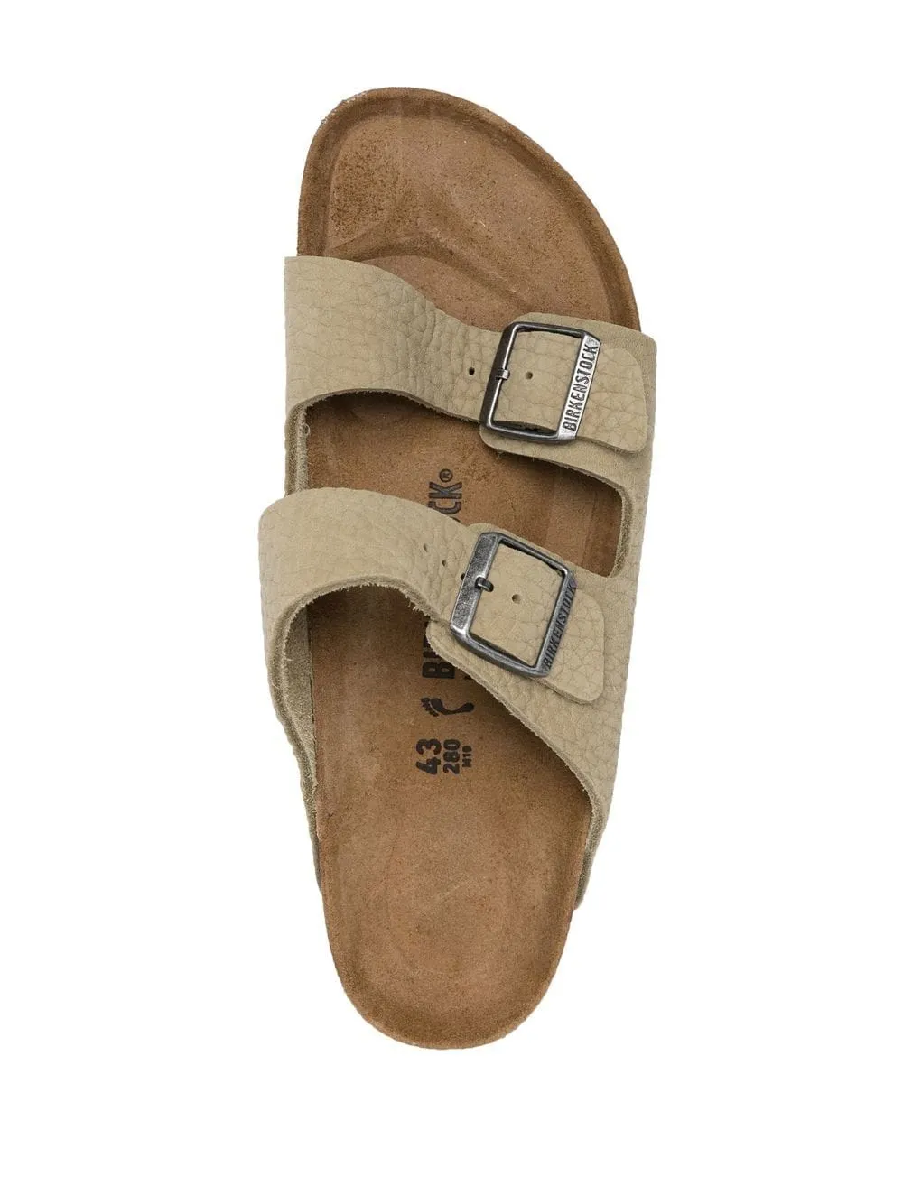 Birkenstock Sandales Arizona en cuir grainé