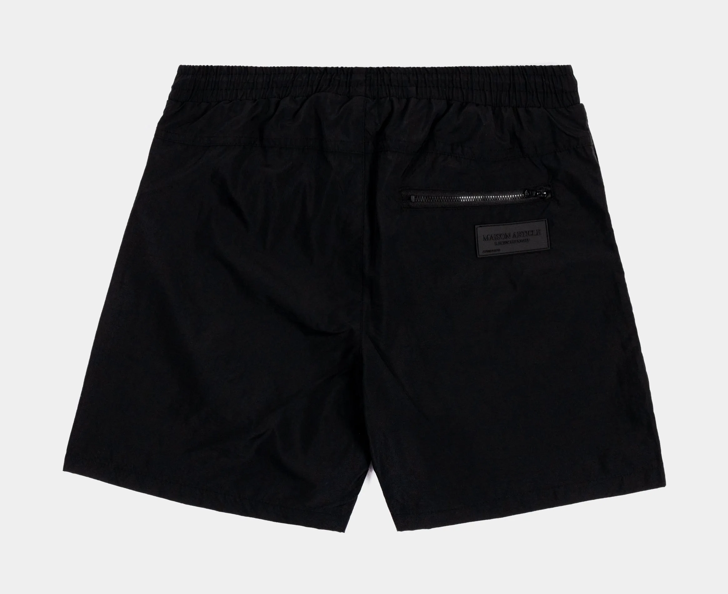 Black Toggle Mens Shorts (Black)