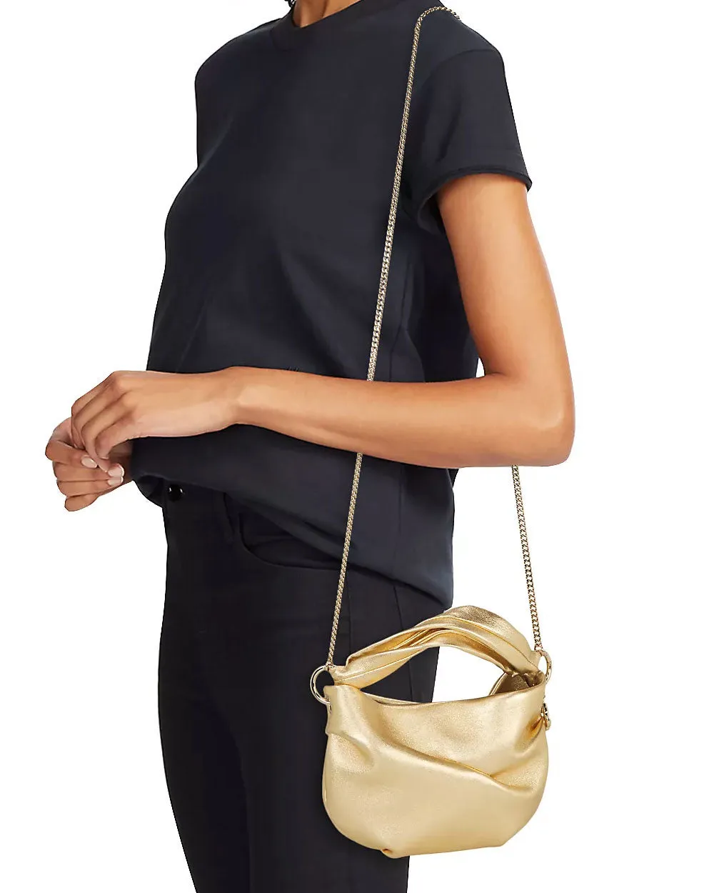 Bonnie Metallic Bag in Gold