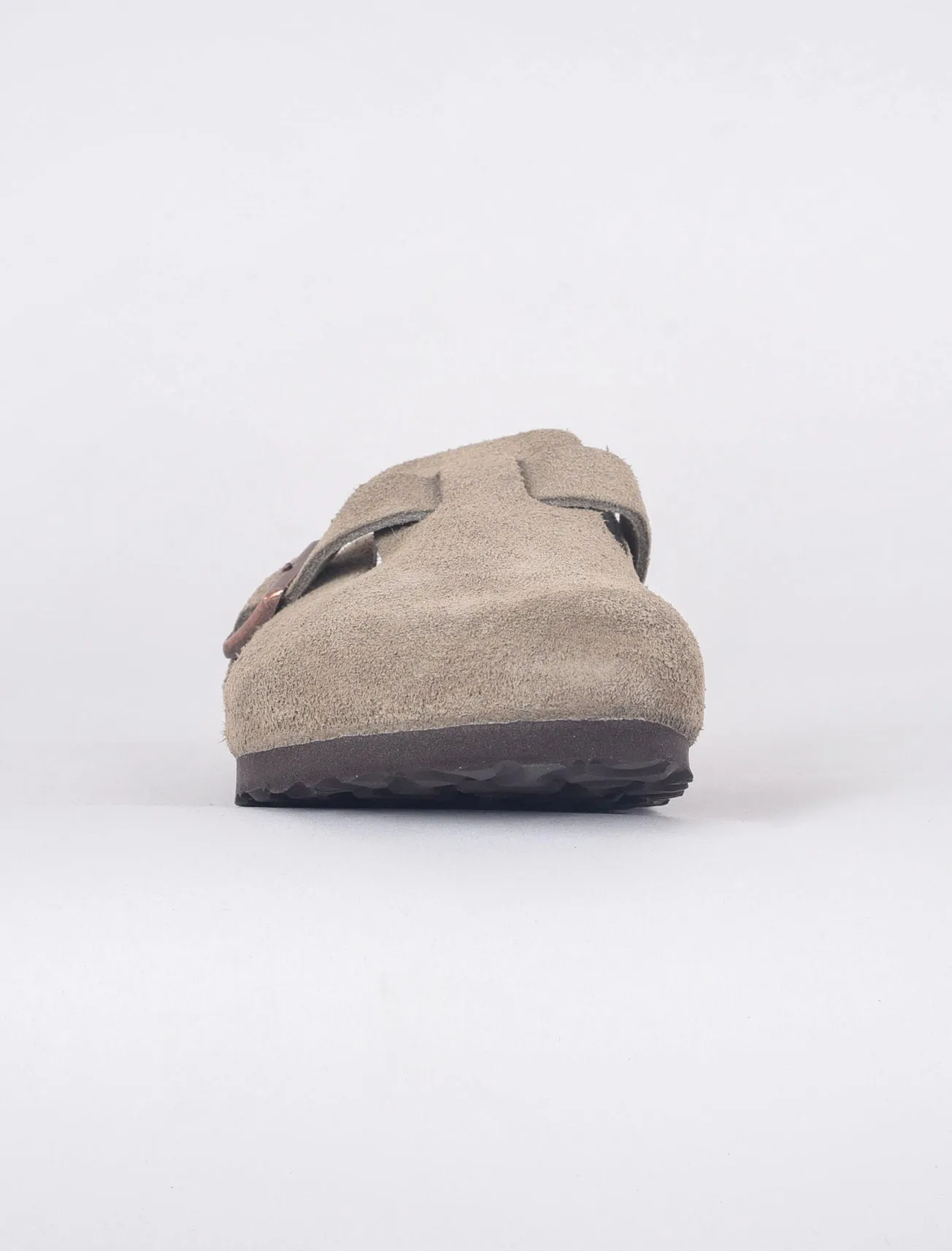 Boston Suede Clogs, Taupe