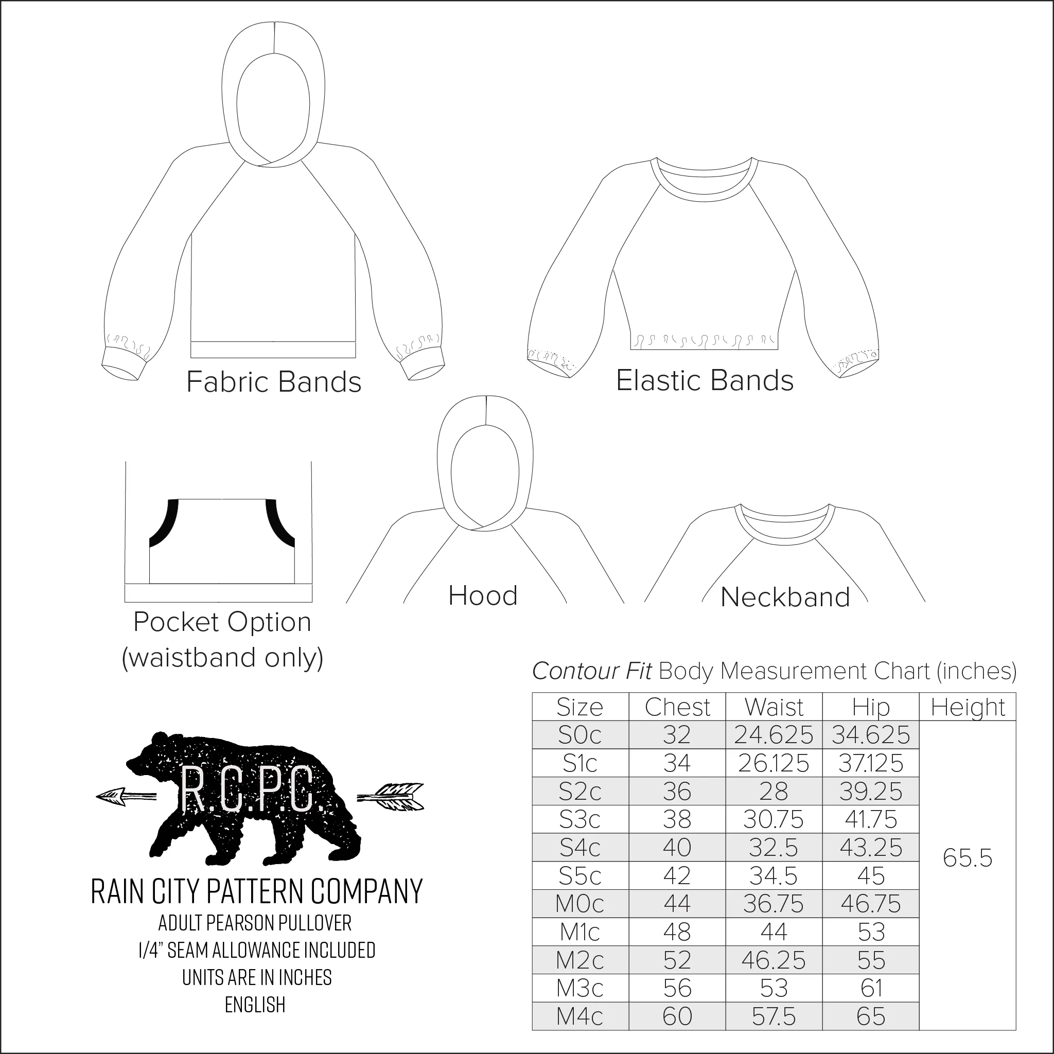 BUNDLE Pearson Pullover Raglan | Adult Sizes S0c-M4c | Child Sizes 12M-14 | Beginner Level Sewing Pattern