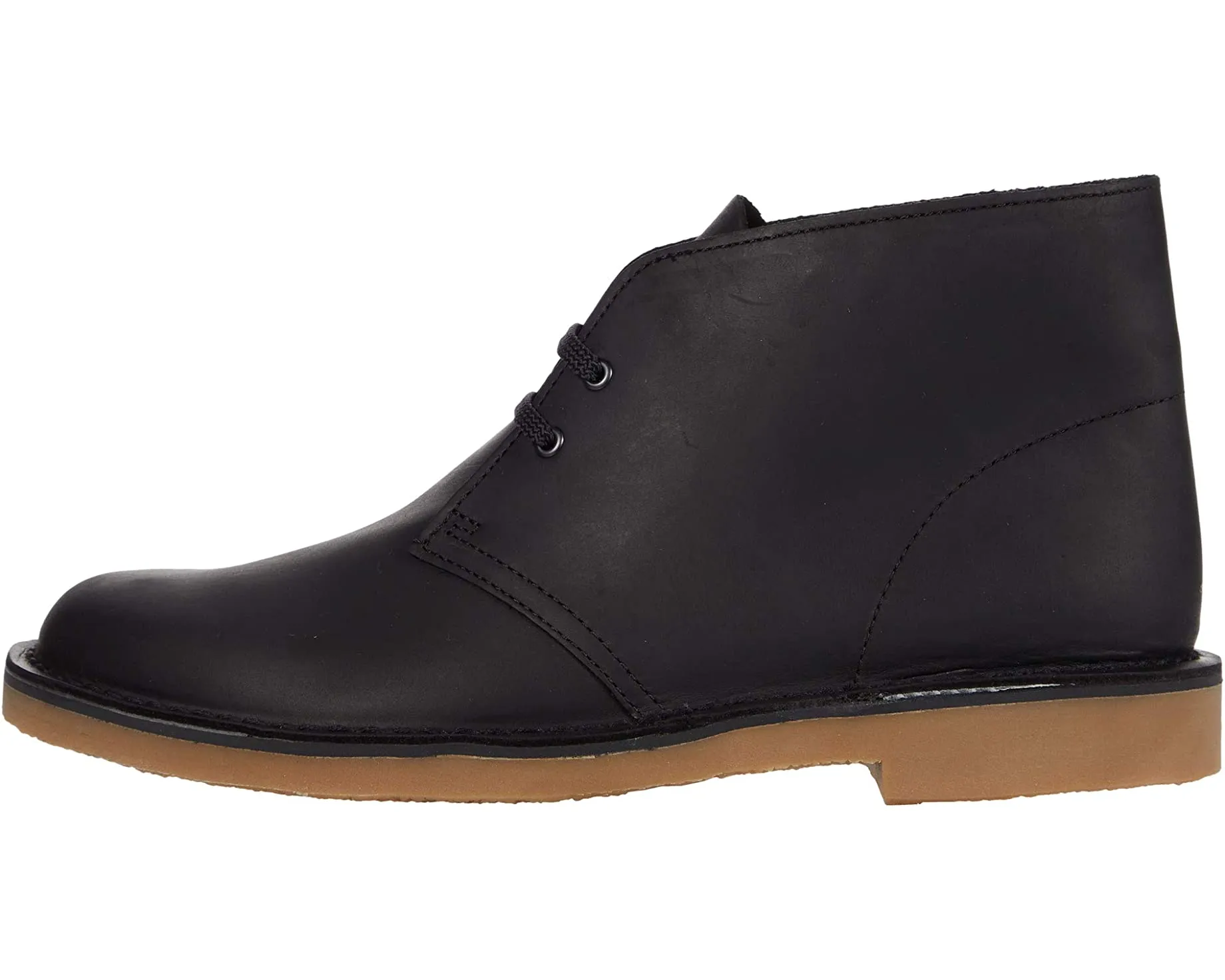 Clarks Men's Bushacre 3 Desert Boot Black Leather