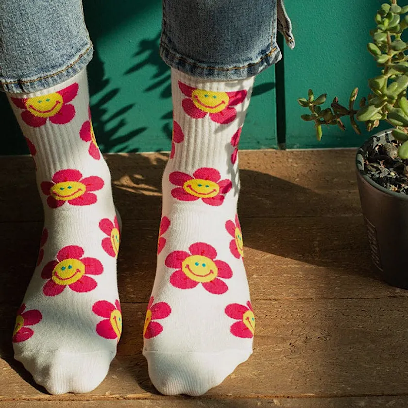 Crew Happy Garden Socks