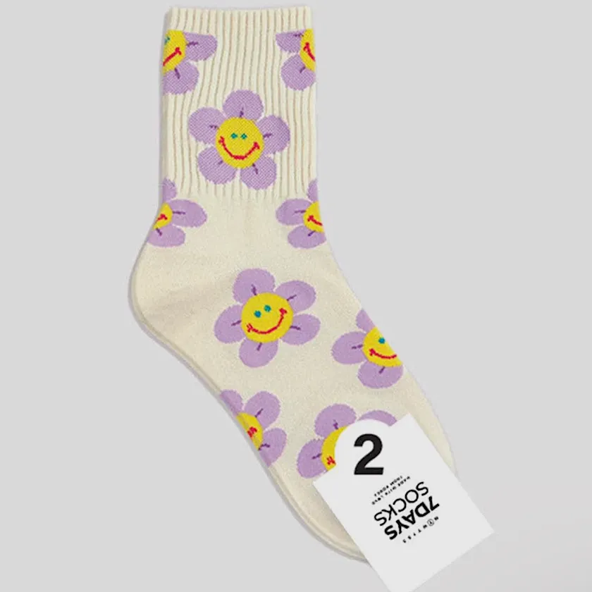 Crew Happy Garden Socks