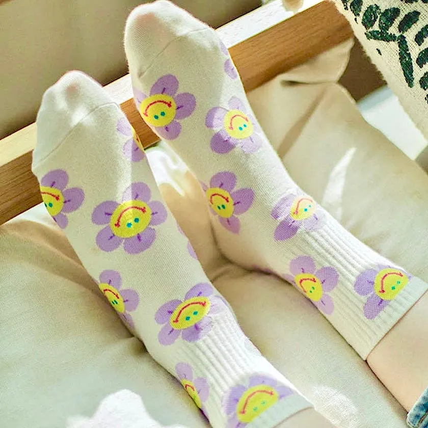 Crew Happy Garden Socks