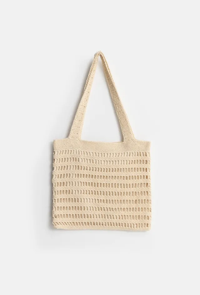 Crochet Tote Bag Natural