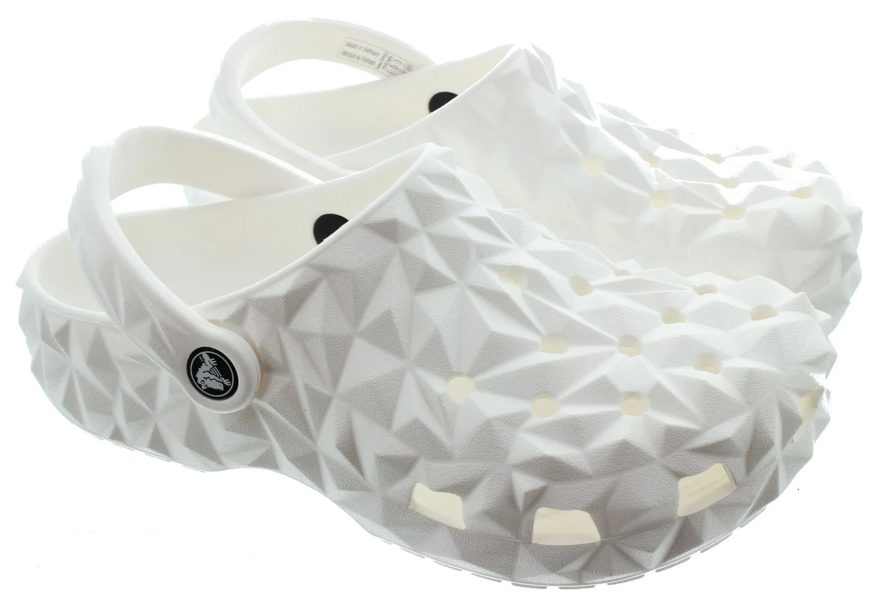 CROCS Adults Geometric Clogs In White