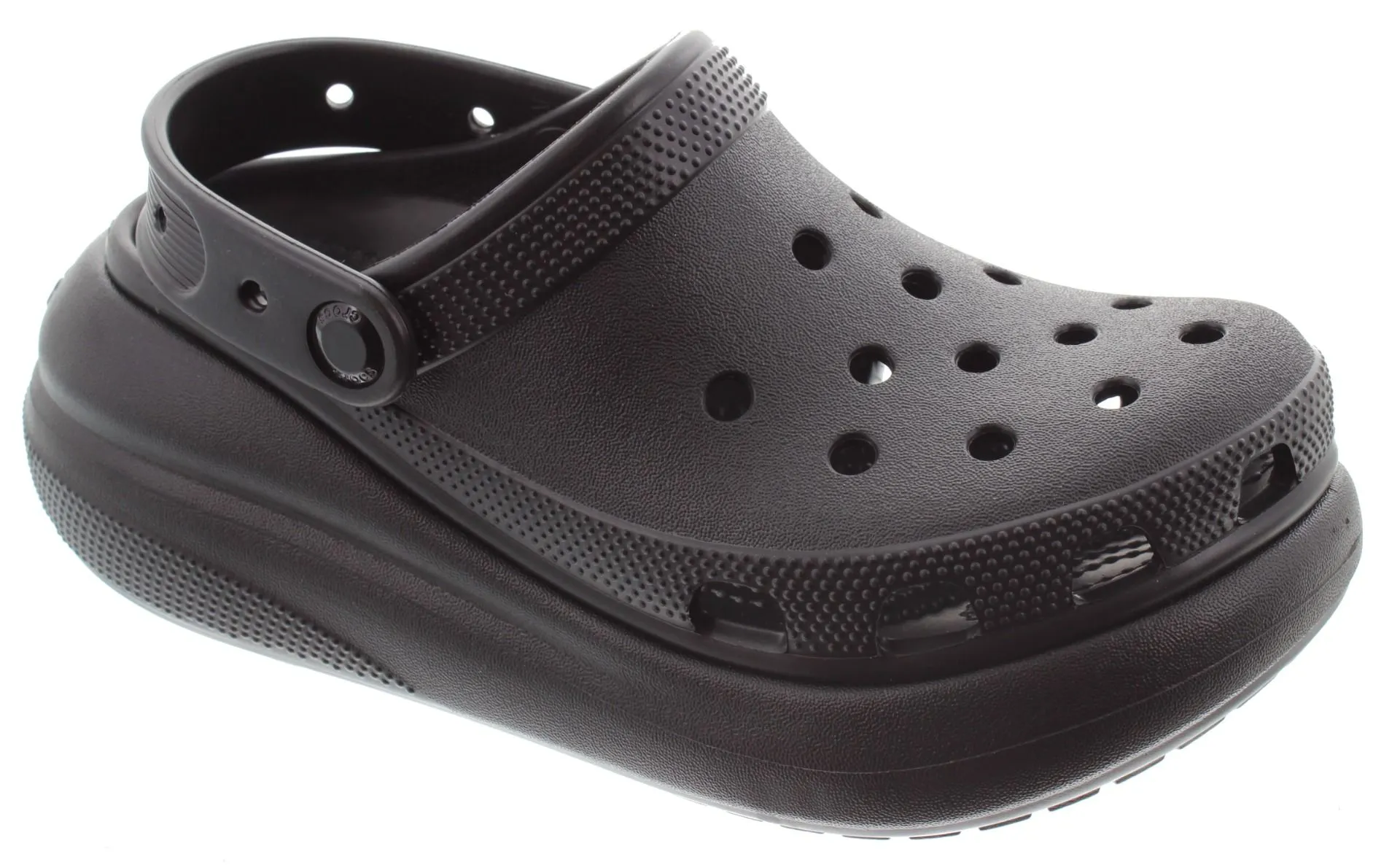 CROCS Ladies Classic Crush Clogs In Black