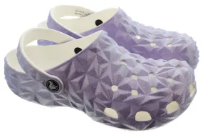 CROCS Youths Geometric Clogs In Iridescent