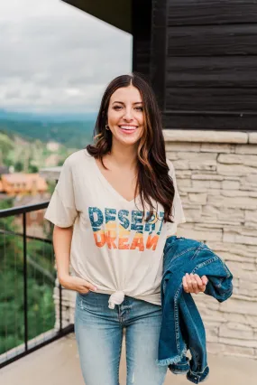 Desert Dream Graphic Tee- Heathered Oatmeal