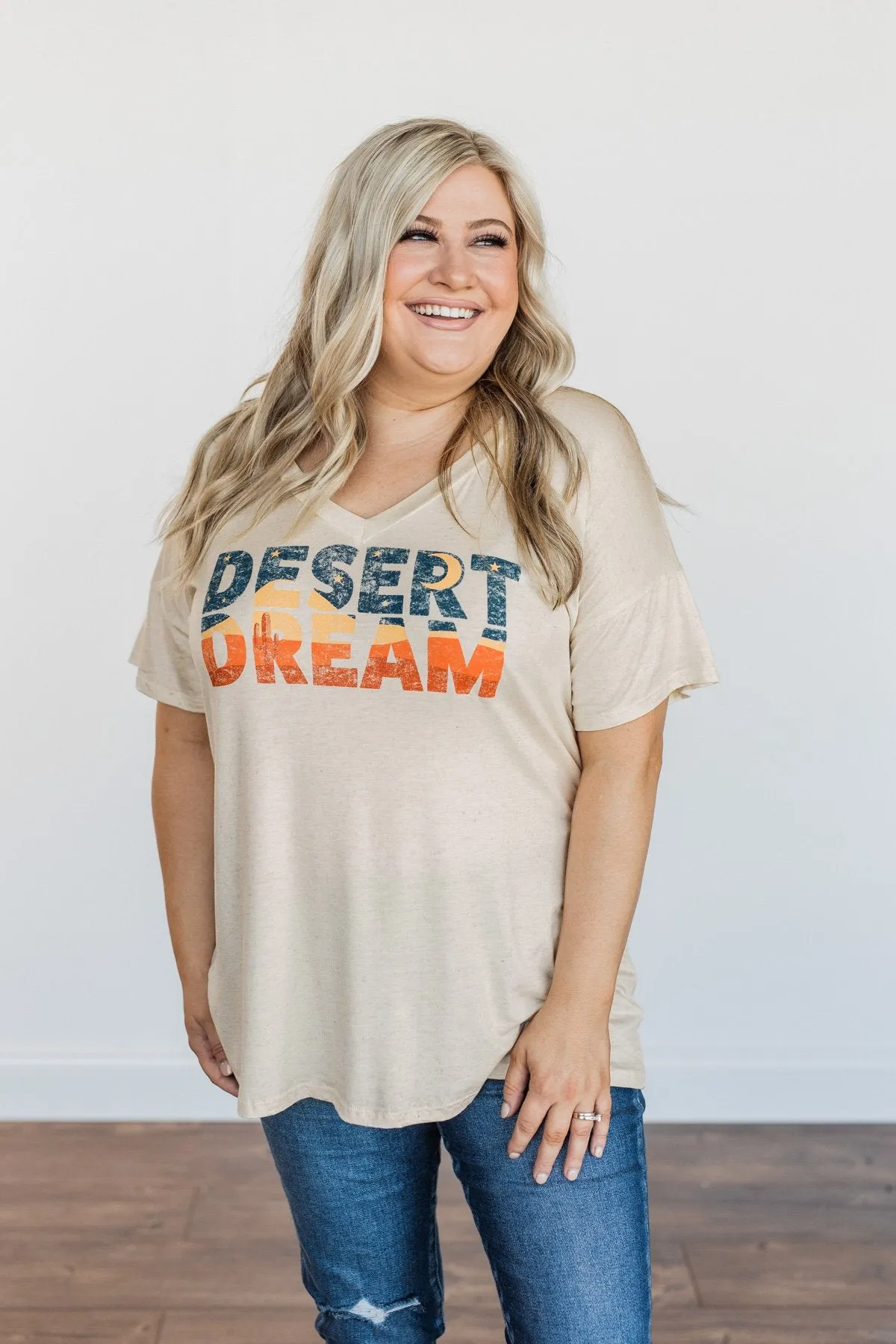 Desert Dream Graphic Tee- Heathered Oatmeal