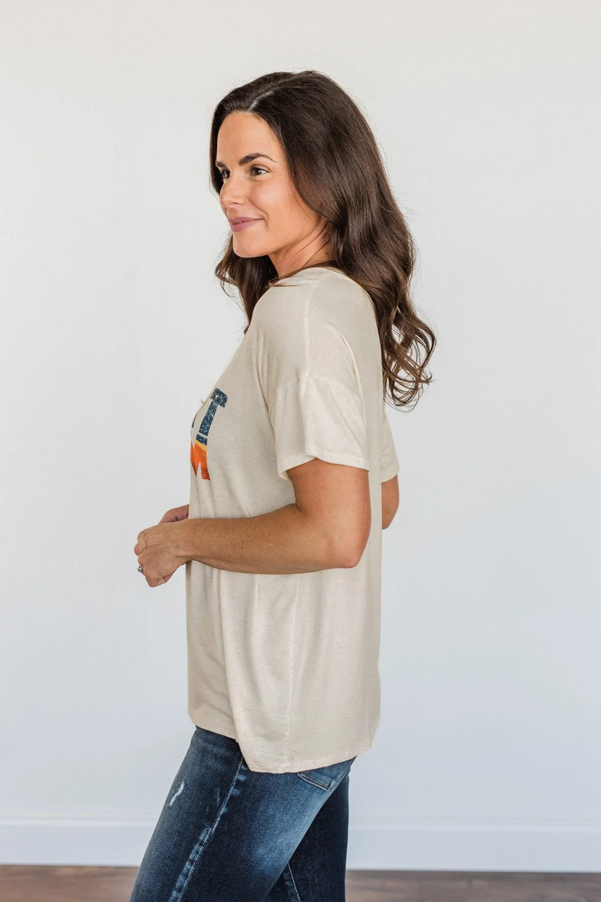 Desert Dream Graphic Tee- Heathered Oatmeal