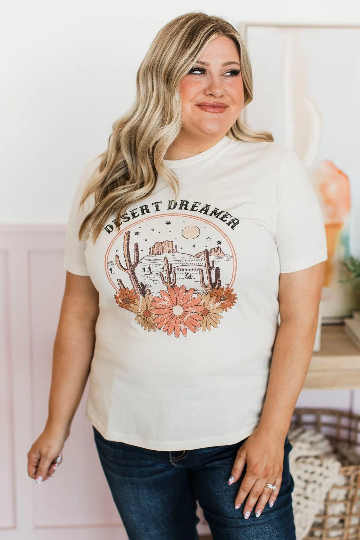 Desert Dreamer Graphic Tee- Natural