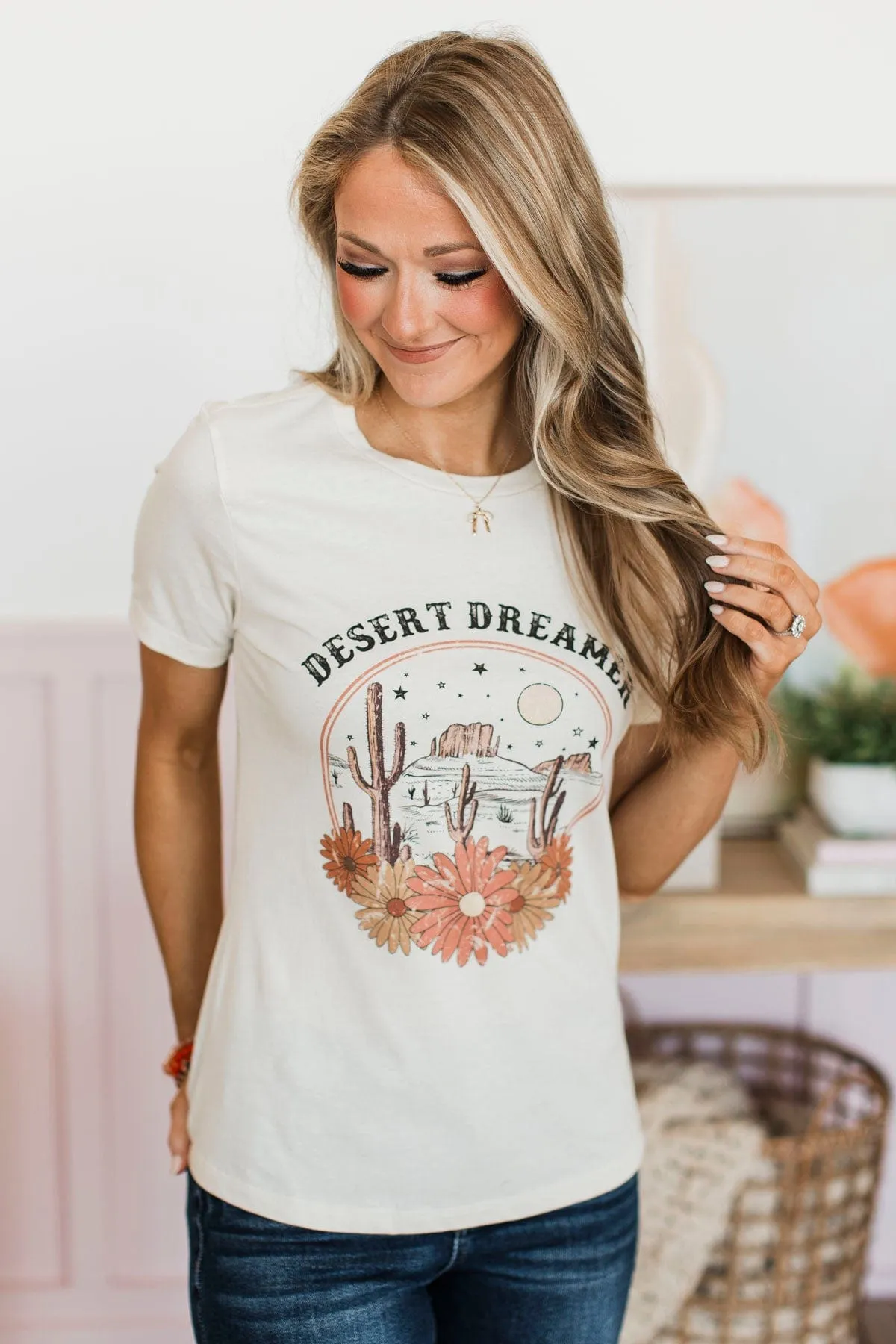 Desert Dreamer Graphic Tee- Natural