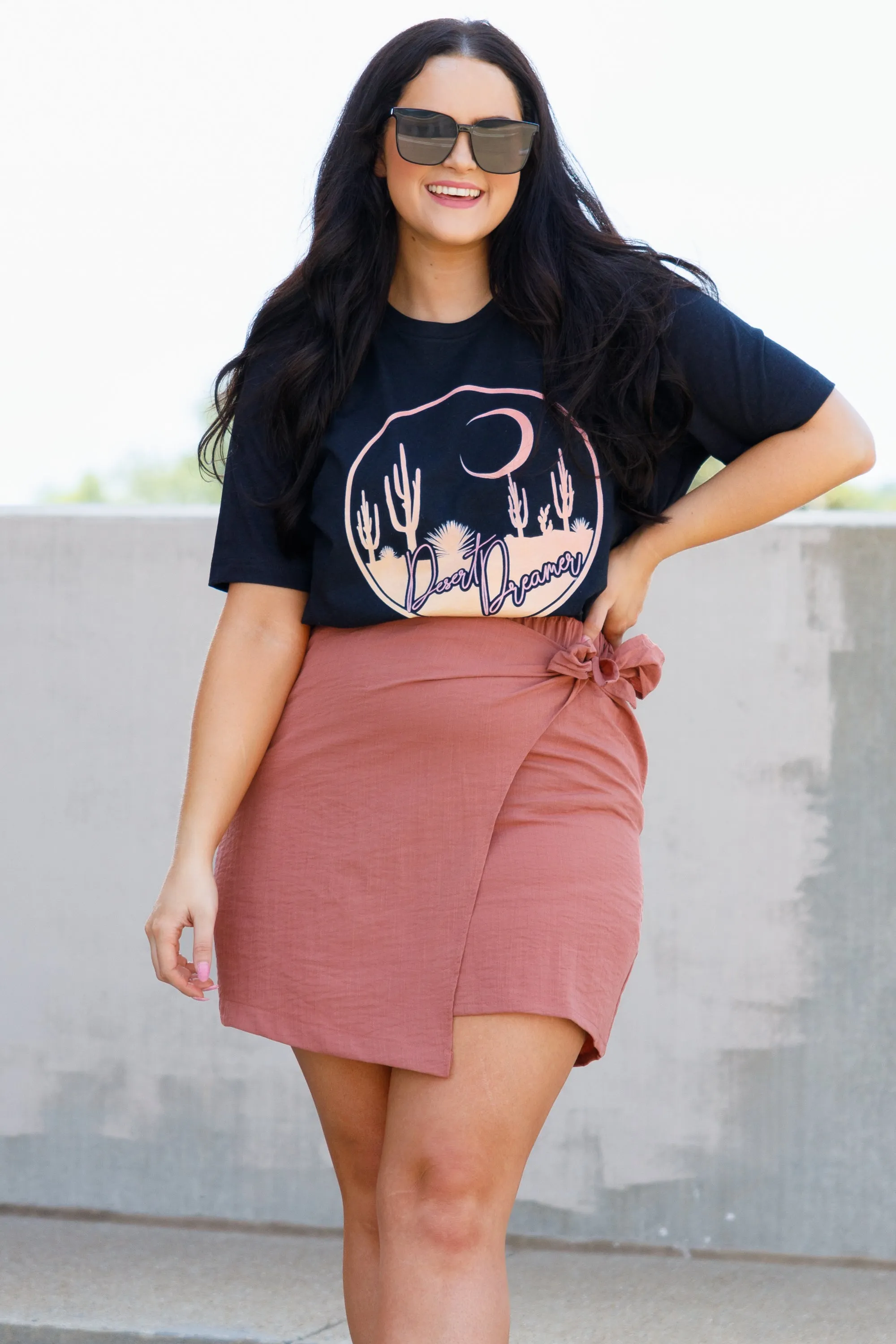 Desert Dreams Tee, Heather Black