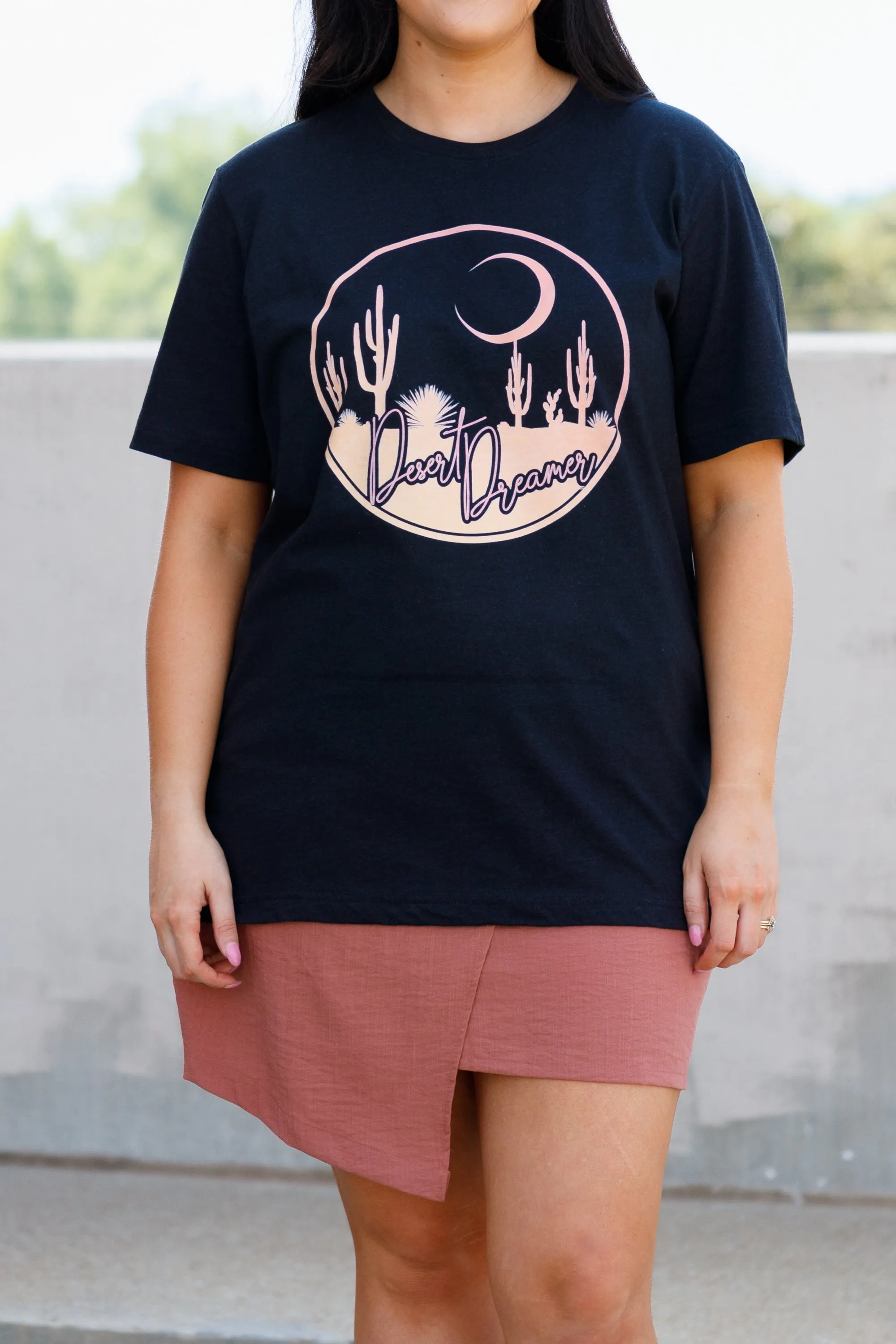 Desert Dreams Tee, Heather Black