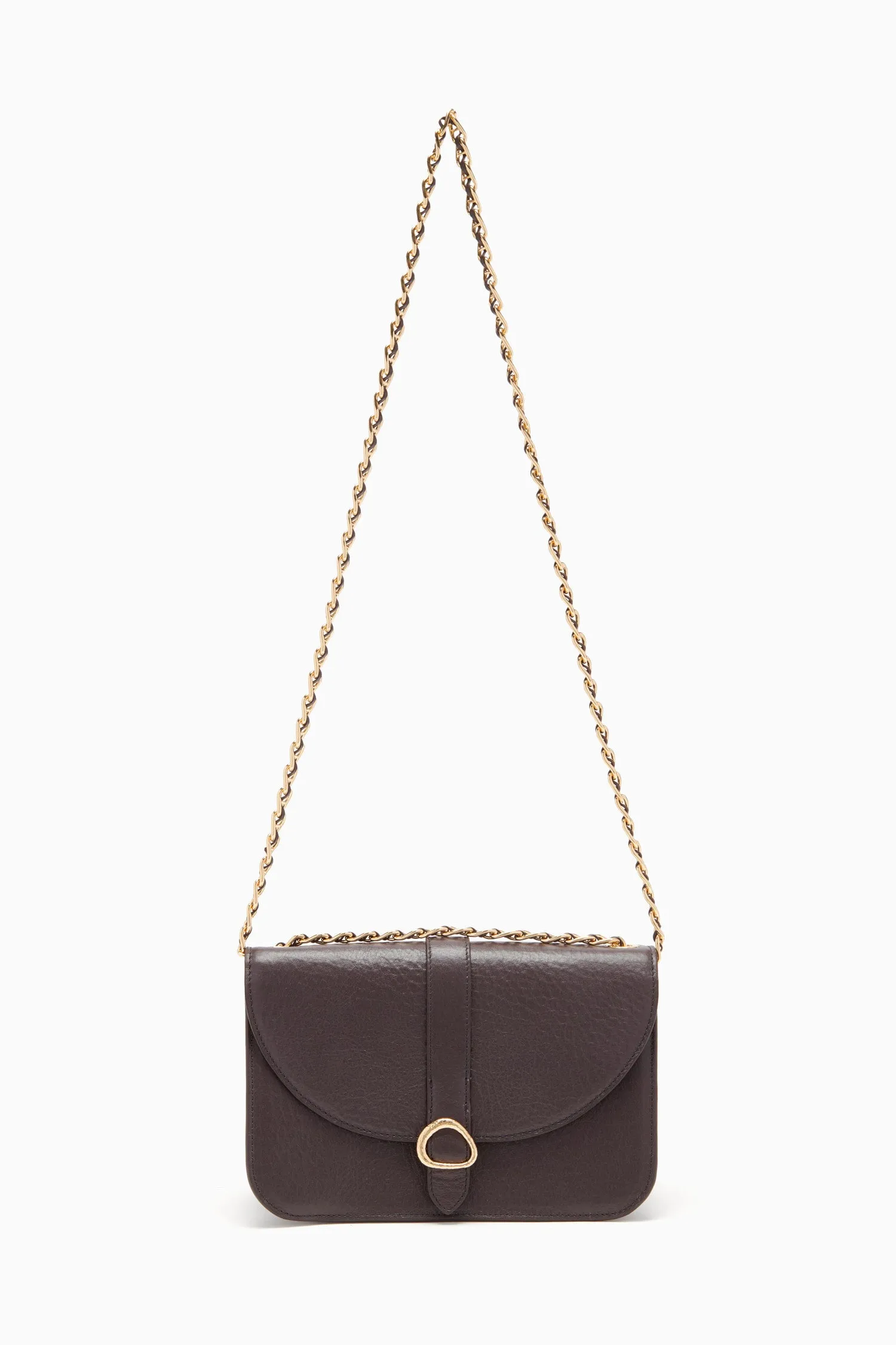 Esme Large Chain Crossbody - Chocolate