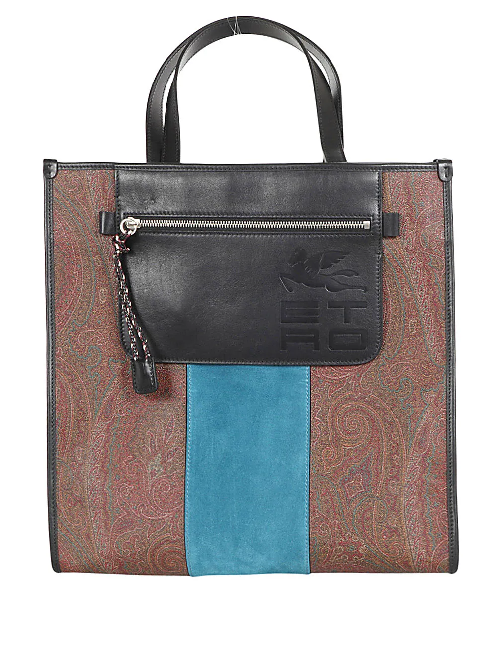 Etro Paisley Printed Zip Detailed Tote Bag