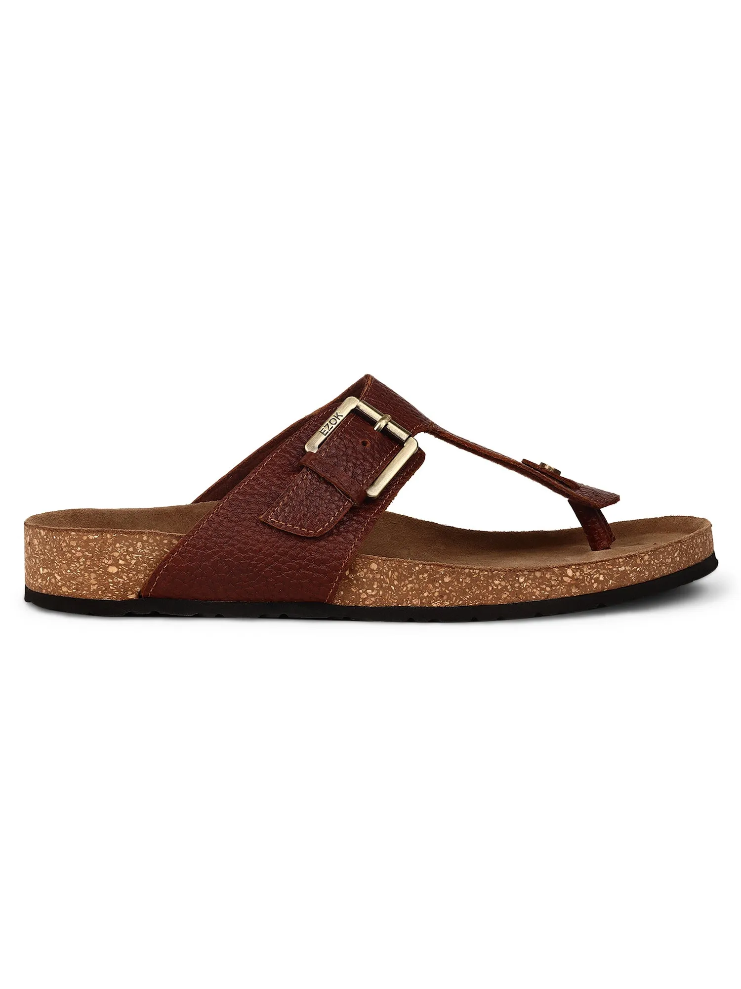 Ezok tan leather sandal (2309)