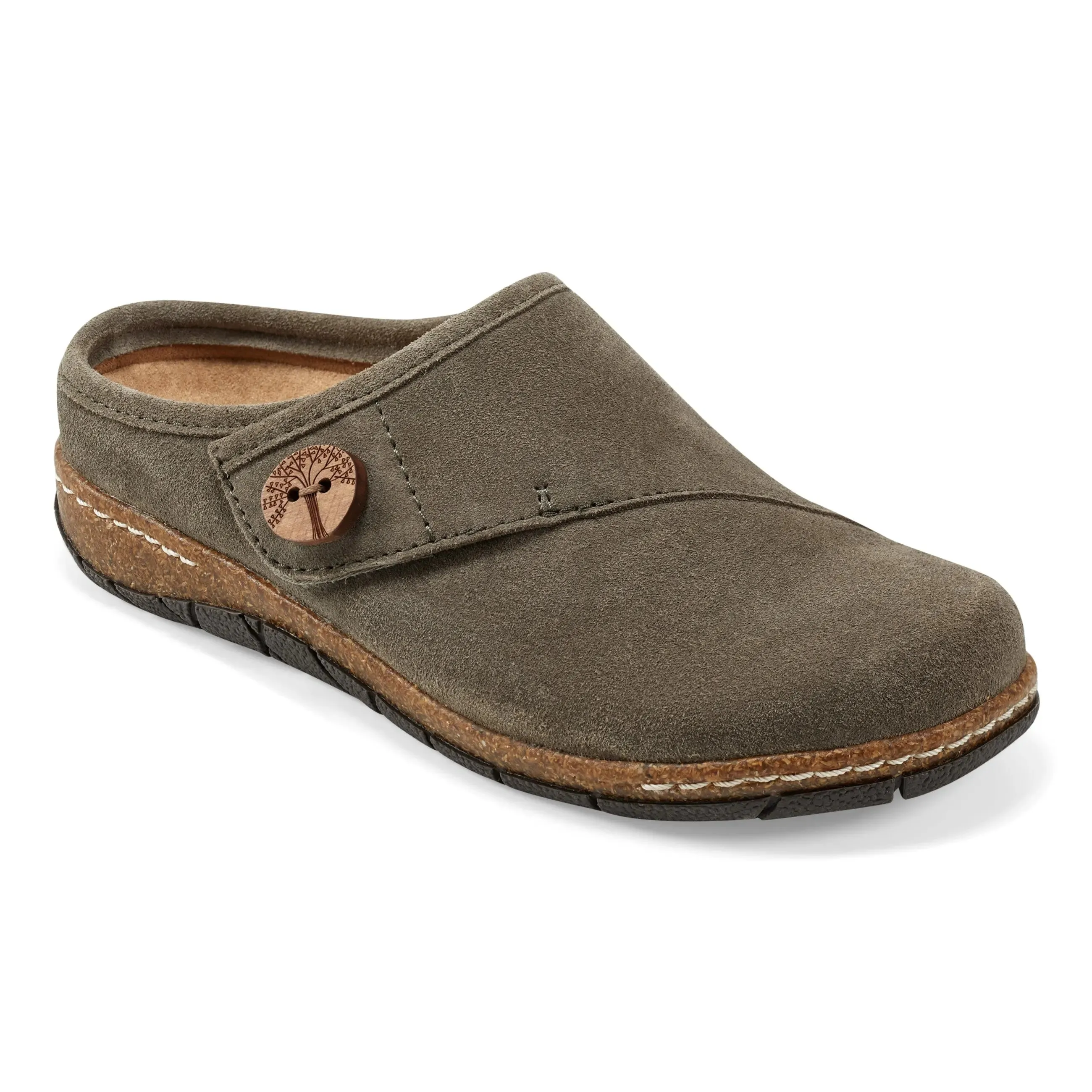 Ezra Round Toe Casual Slip-on Flat Clogs