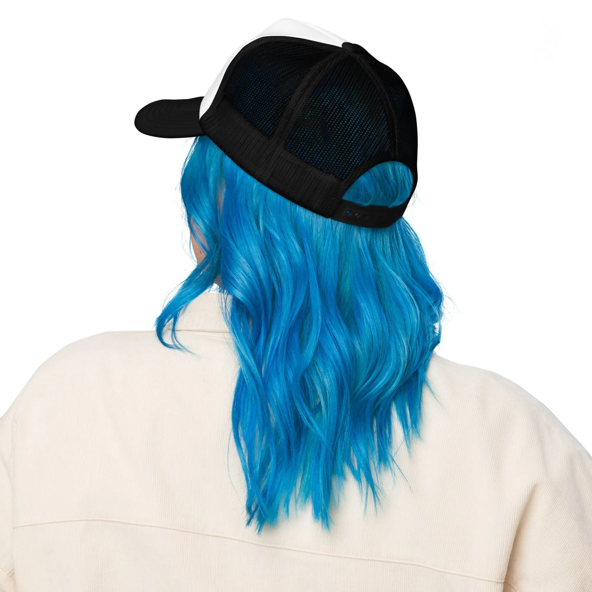 Gerald Black Foam Trucker Hat BLU