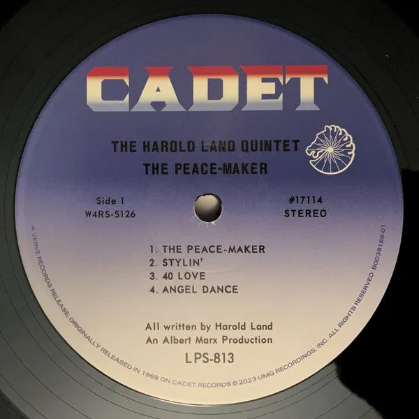 Harold Land Quintet ~ The Peace-Maker