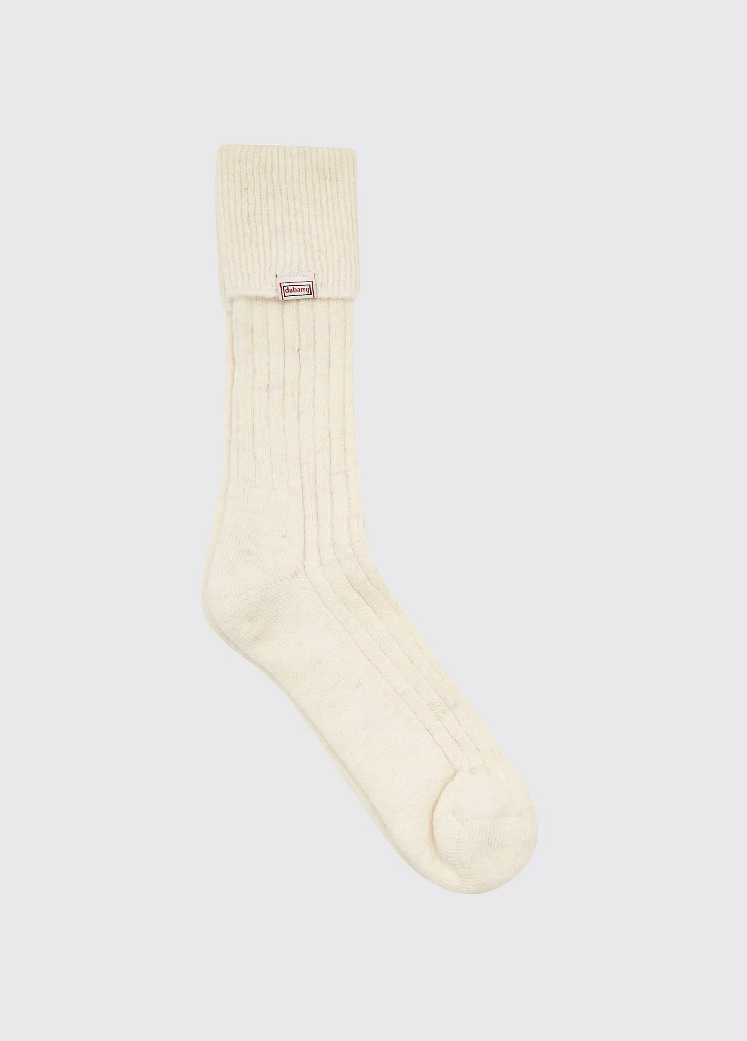 Holycross Ladies Alpaca Socks - Cream