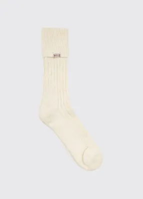 Holycross Ladies Alpaca Socks - Cream