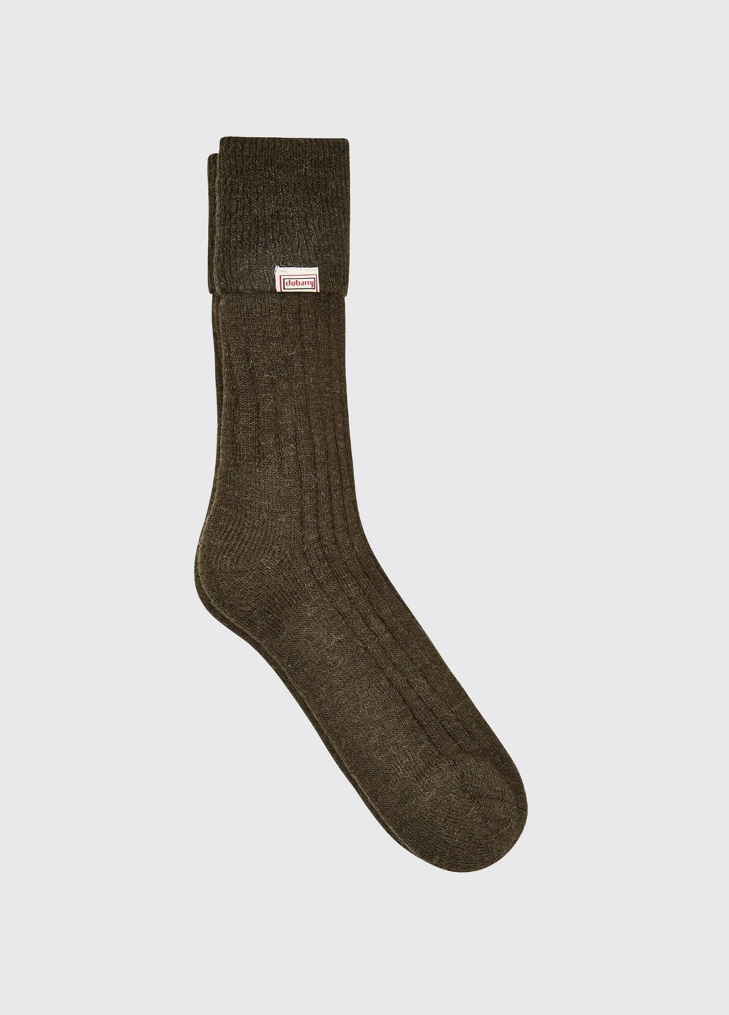 Holycross Ladies Alpaca Socks - Olive