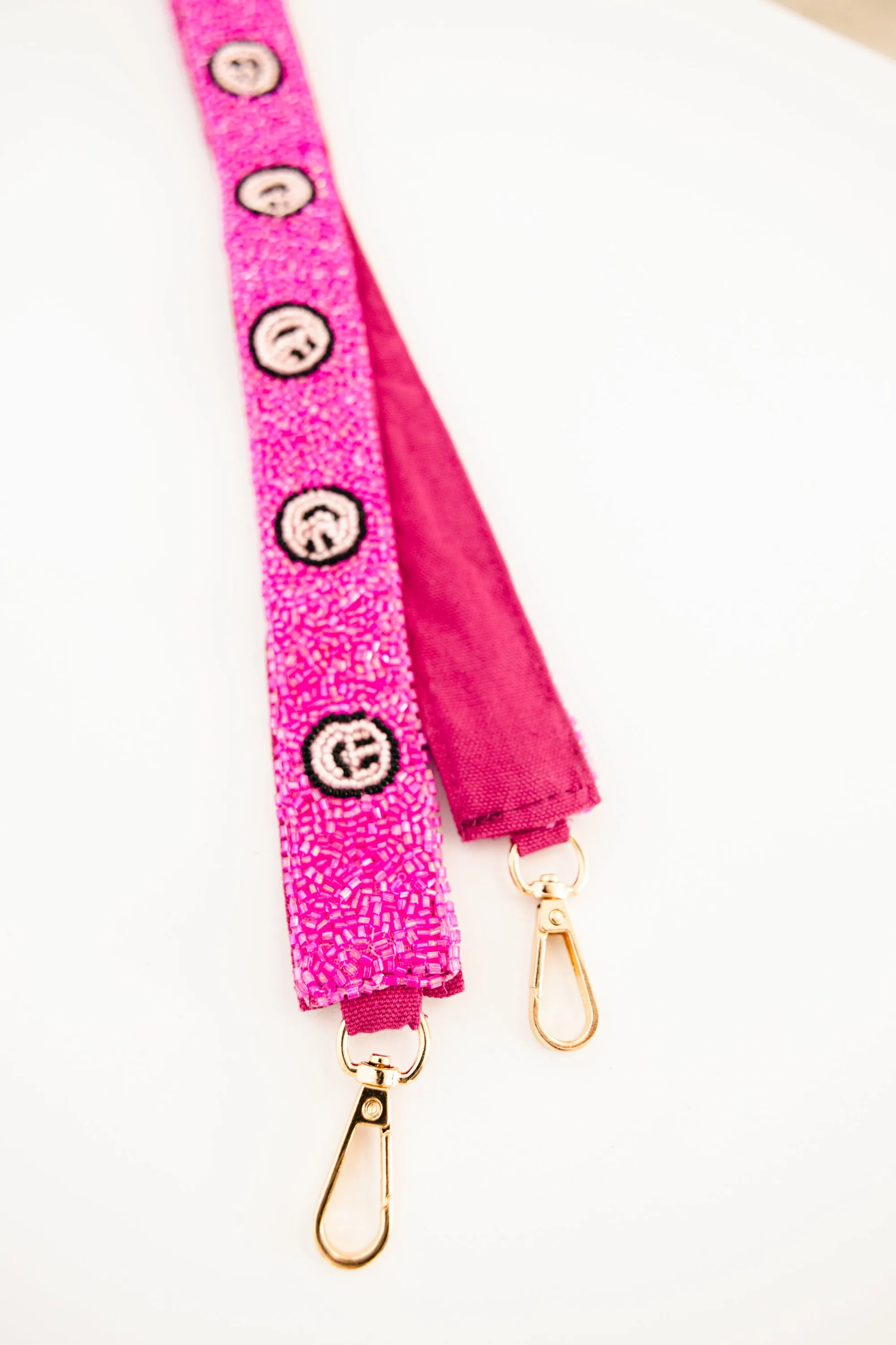 It's All Smiles Beaded Strap, Pink