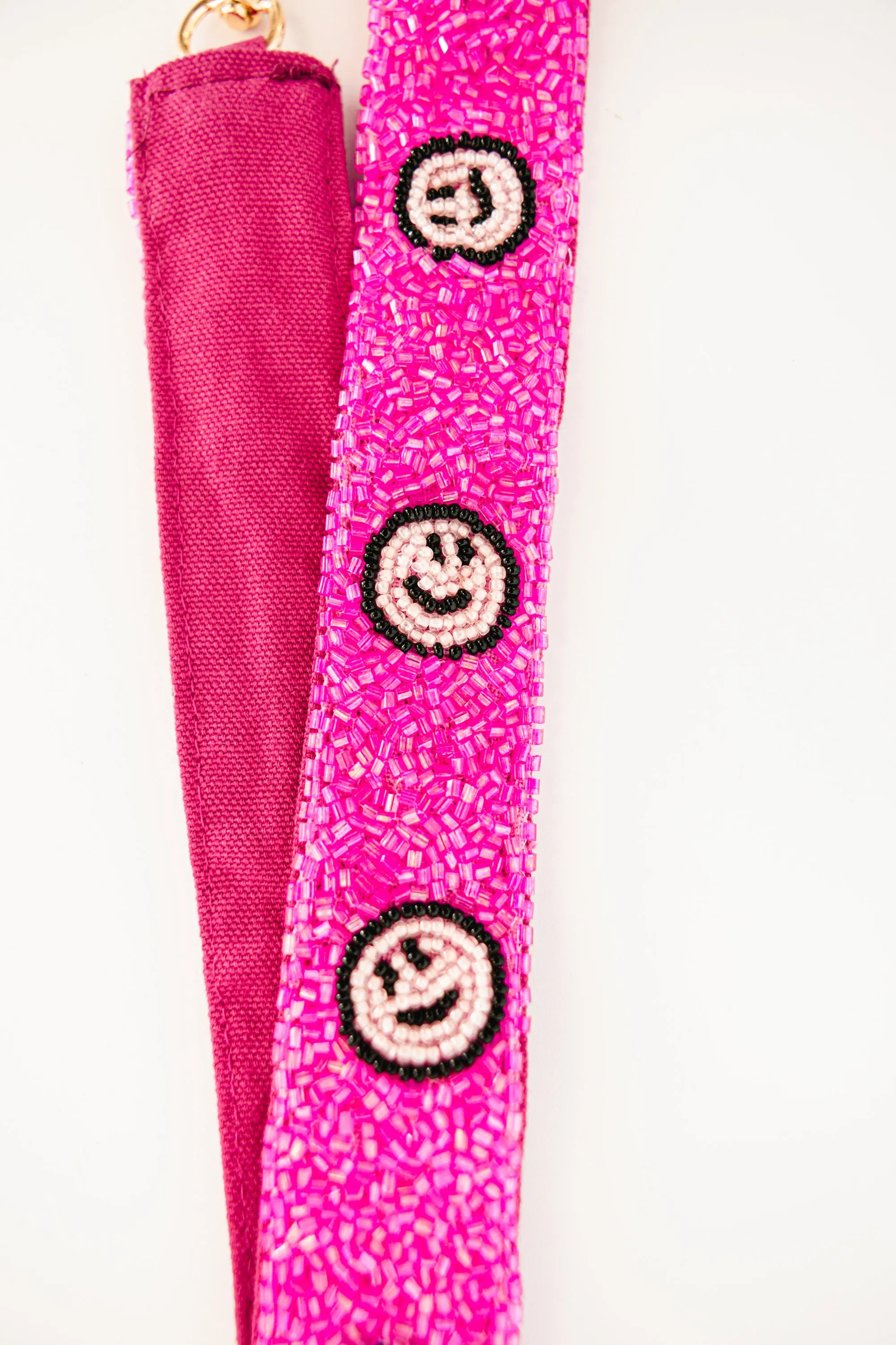 It's All Smiles Beaded Strap, Pink