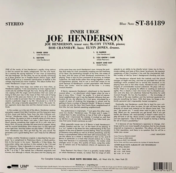 Joe Henderson ~ Inner Urge