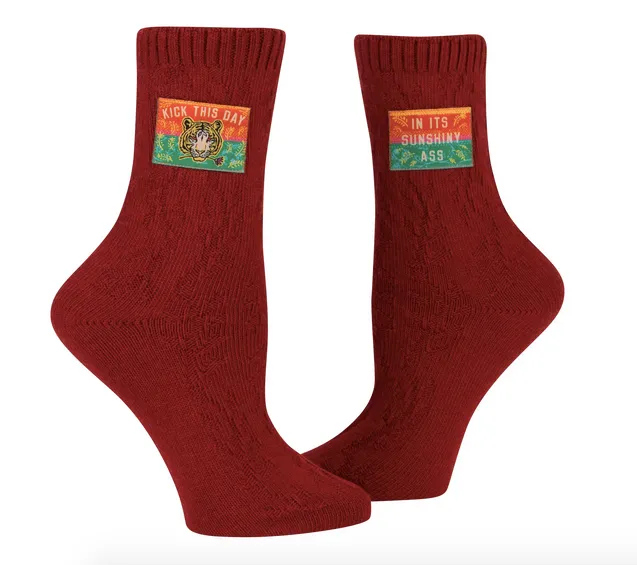 Kick This Day Tag Socks - S/M