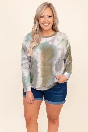 Make An Impression Top, Olive